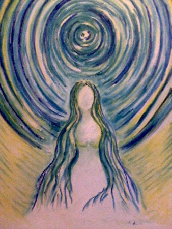 Donna - Improvvisazione "Le donne si raccontano"-prima conferenza tematica anno 2014 (olio su tela 60x80)